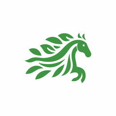 Organic horse logo
