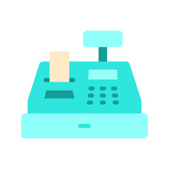 Cashier Machine icon vector image. Suitable for mobile apps, web apps and print media.
