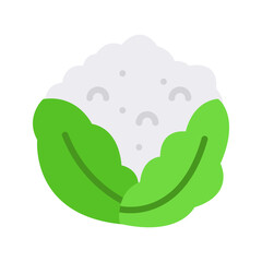 Cauliflower icon vector image. Suitable for mobile apps, web apps and print media.