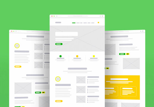 Travel Landing Page Wireframe Template Design