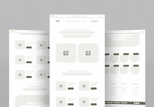 Tour Agency Wireframe Landing Page Design