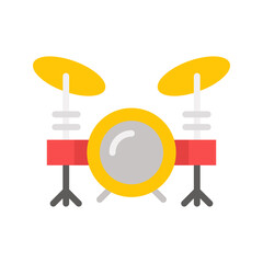 Drums icon vector image. Suitable for mobile apps, web apps and print media.