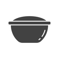 Food Bowl with Lid icon vector image. Suitable for mobile apps, web apps and print media.