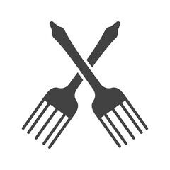 Fork icon vector image. Suitable for mobile apps, web apps and print media.