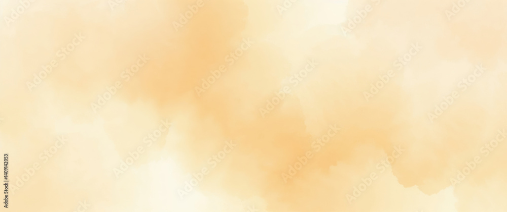 Poster abstract orange watercolor background creating soft and dreamy texture