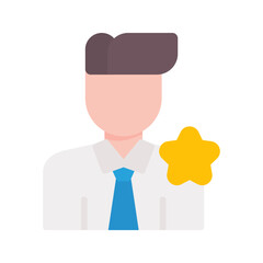 Member icon vector image. Suitable for mobile apps, web apps and print media.