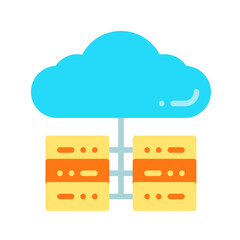 Multiple Servers icon vector image. Suitable for mobile apps, web apps and print media.
