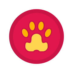 Paw icon vector image. Suitable for mobile apps, web apps and print media.