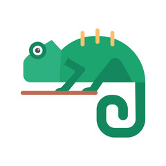 Pet Chameleon icon vector image. Suitable for mobile apps, web apps and print media.