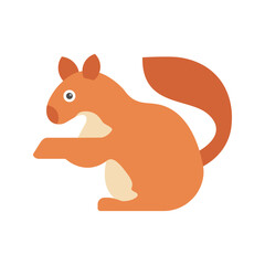 Pet Squirrel icon vector image. Suitable for mobile apps, web apps and print media.