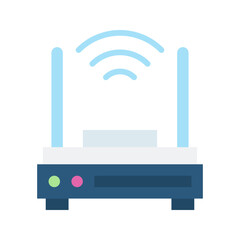 Obraz premium Router icon vector image. Suitable for mobile apps, web apps and print media.