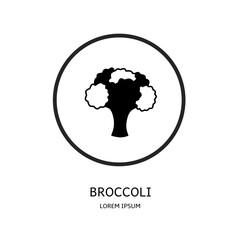 Logo vector design for business. Broccoli logos.