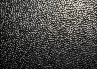 Close Up Black Leather Texture Background