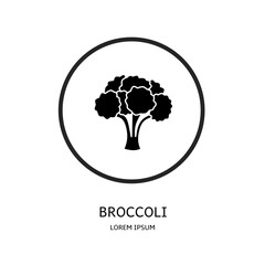 Logo vector design for business. Broccoli logos.