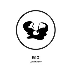 Obraz premium Logo vector design for business. Egg logos.