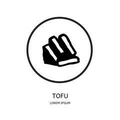 Logo vector design for business. Tofu logos.