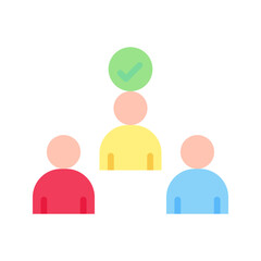 Select Candidate icon vector image. Suitable for mobile apps, web apps and print media.