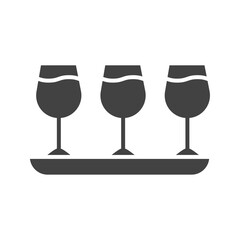 Serve Wine icon vector image. Suitable for mobile apps, web apps and print media.
