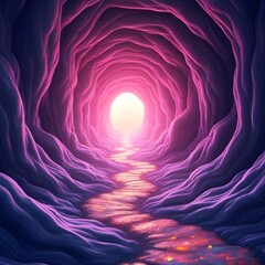 Vibrant 3D Abstract Dreamscapes Background. Texture Background. Colorful Background. Pattern. Vivid. Aesthetic Art.