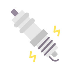 Spark Plug icon vector image. Suitable for mobile apps, web apps and print media.