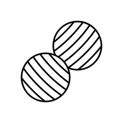 Yoga Ball icon vector stock illustration
