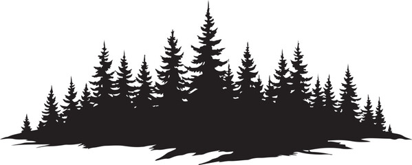 "WHISPERS OF THE PINES VECTOR SILHOUETTE"