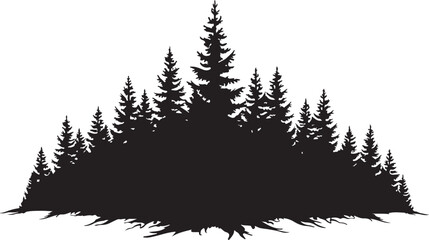 "WHISPERS OF THE PINES VECTOR SILHOUETTE"