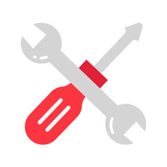 Tools icon vector image. Suitable for mobile apps, web apps and print media.