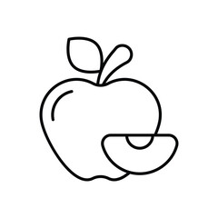 Apple icon vector stock illustration