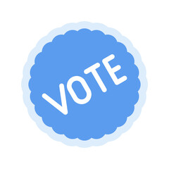 Vote Sticker icon vector image. Suitable for mobile apps, web apps and print media.