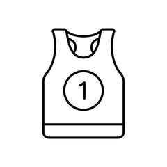 Vest Tshirt icon vector stock illustration