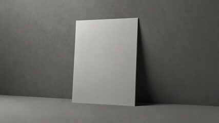 Minimalist blank book cover ideal for branding or mockup presentations in creative projects.