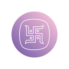 Swastik icon vector stock illustration