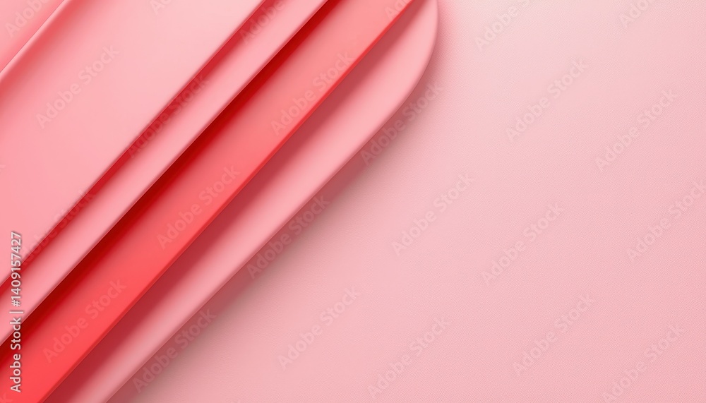 Poster layers of soft pink and coral textures create a serene and modern abstract design.