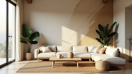 Contemporary living room with european flair showcasing stylish decor and a warm and inviting atmosphere