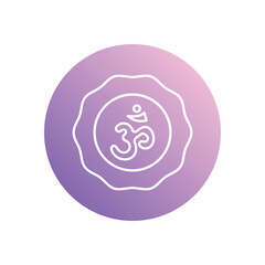 Hinduism Symbol icon vector stock illustration
