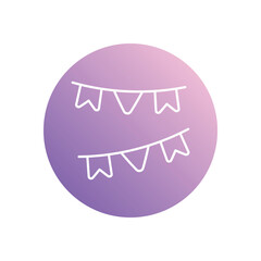 Decoration icon vector stock illustration