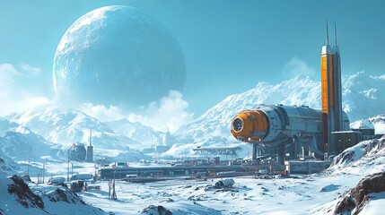 Frozen Exoplanet Outpost