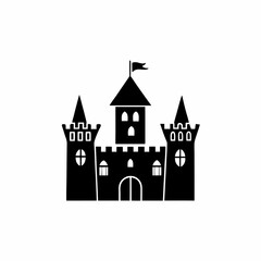 Obraz premium creative details Castle Icon Vector Illustration
