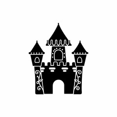 Fototapeta premium creative details Castle Icon Vector Illustration