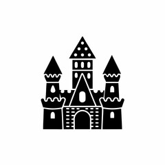 Fototapeta premium creative details Castle Icon Vector Illustration