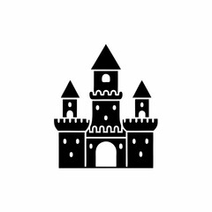 Obraz premium creative details Castle Icon Vector Illustration