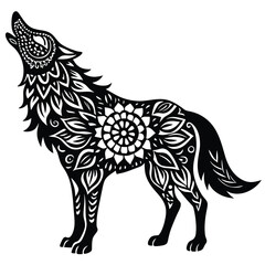 Obraz premium Vector illustration of a wild bird and a hand drawn vector illustration of an owl, showcasing nature's art with detailed feather design