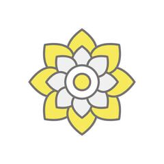 Flower icon vector stock illustration