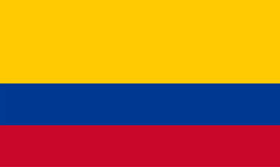 Colombia flag design. Colombia national flag Vector illustration. Colombia official color flag design. © Neelrong