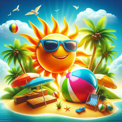 SUMMER VACATION LOGO