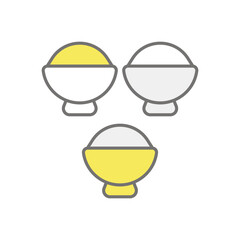 Fototapeta premium Rangoli Colours icon vector stock illustration