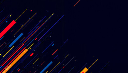 Abstract colorful lines creating dynamic background  
