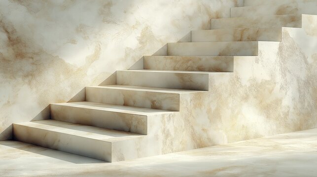 Modern Concrete Interior: Minimalistic Stairs with Elegant Architecture Design