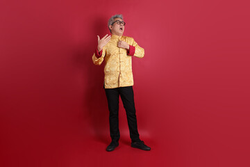 50s Asian Man in Changshan dress